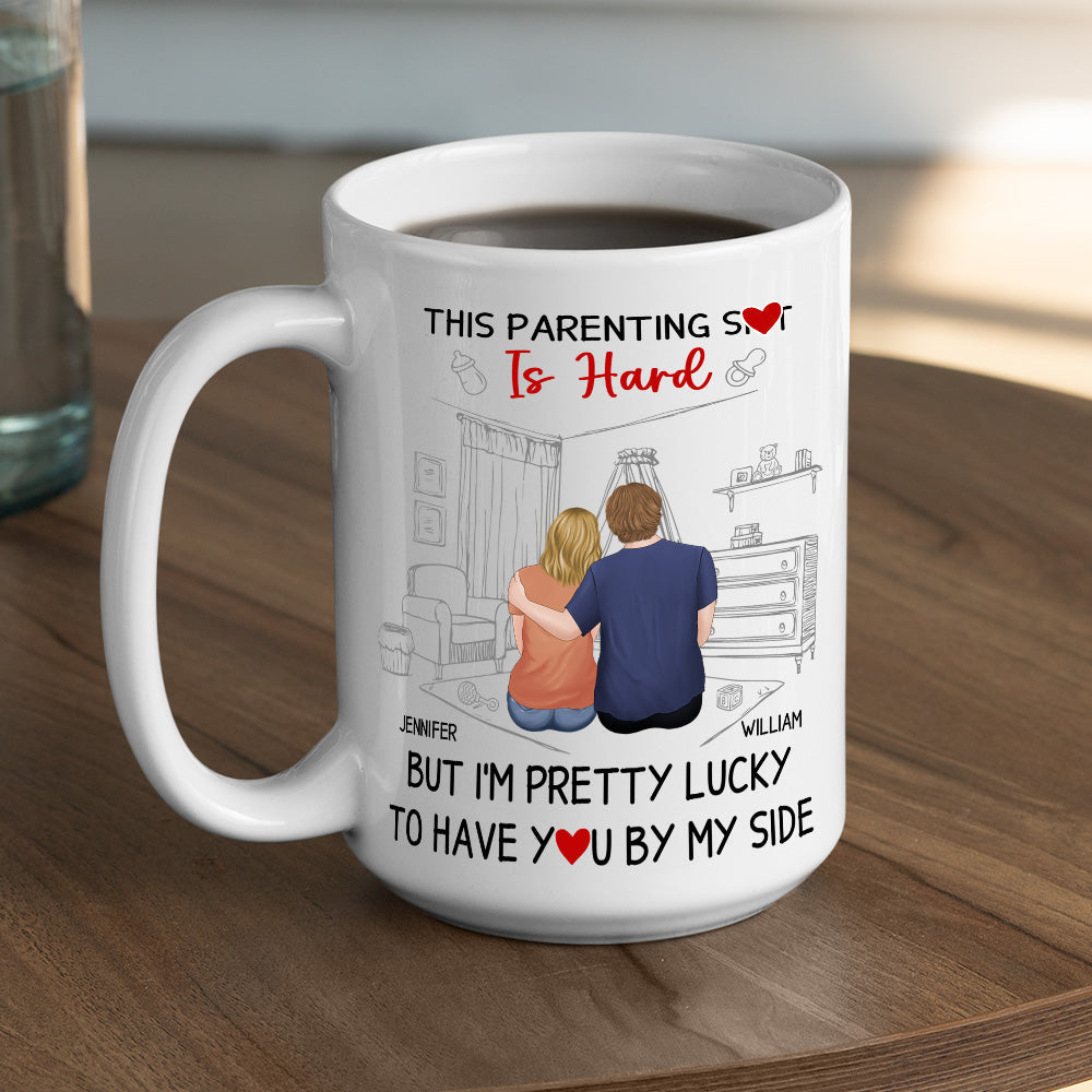 This Parenting Is Hard - Personalized Custom Coffee Mug
