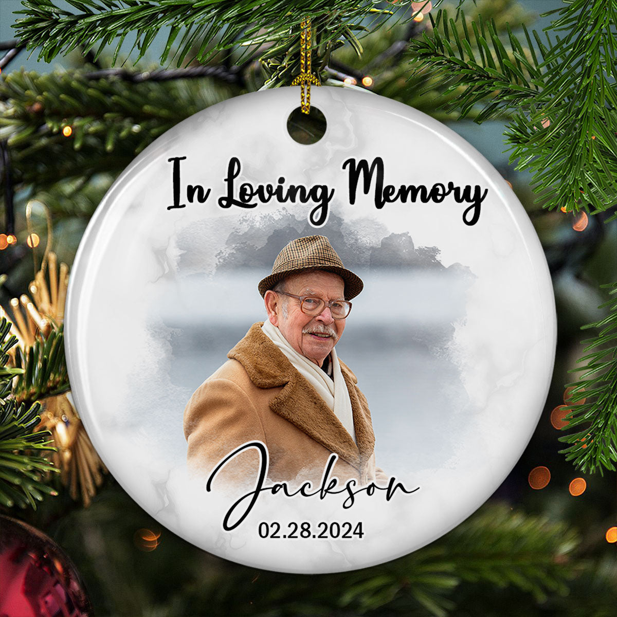 In Our Loving Memory - Personalized Custom Ceramic Ornament