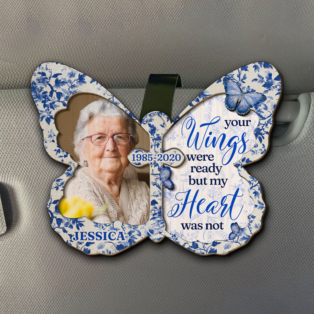 My Heart Was Not - Personalized Custom Car Visor Clip
