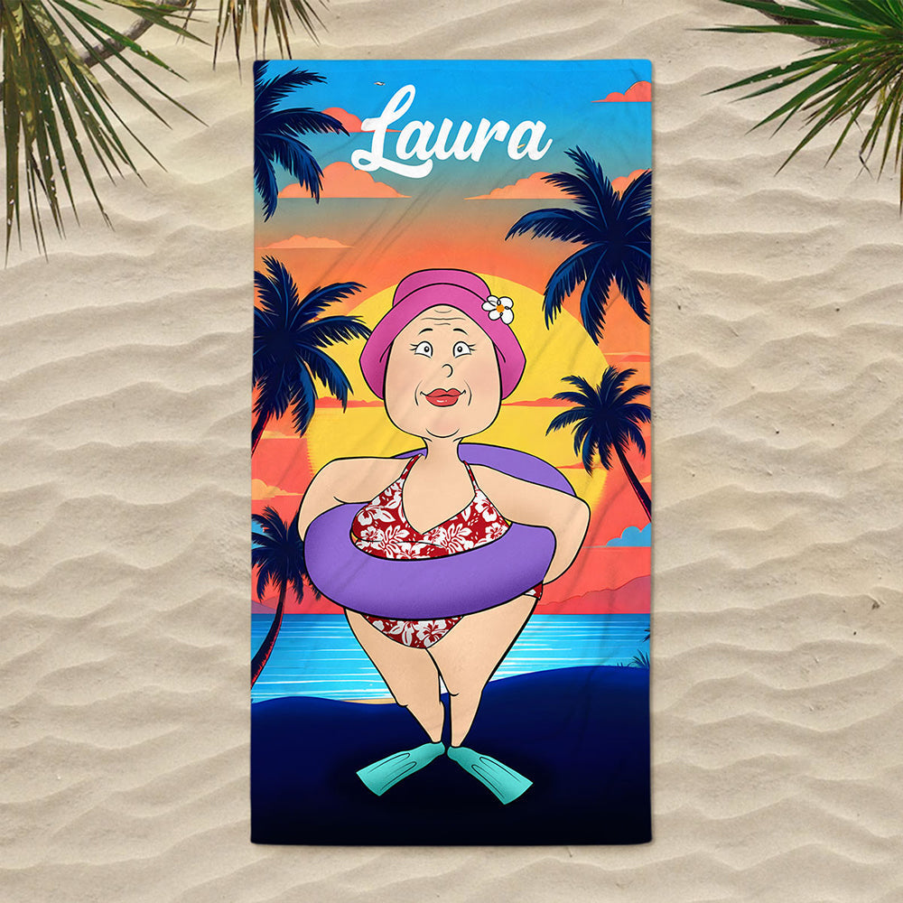 Summer Vacation - Personalized Custom Beach Towel