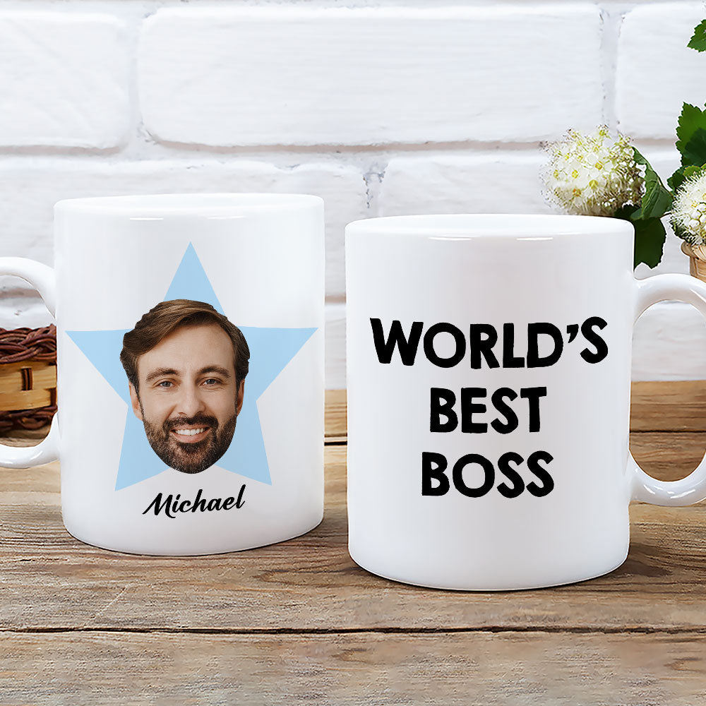 World Best Boss - Personalized Custom Coffee Mug