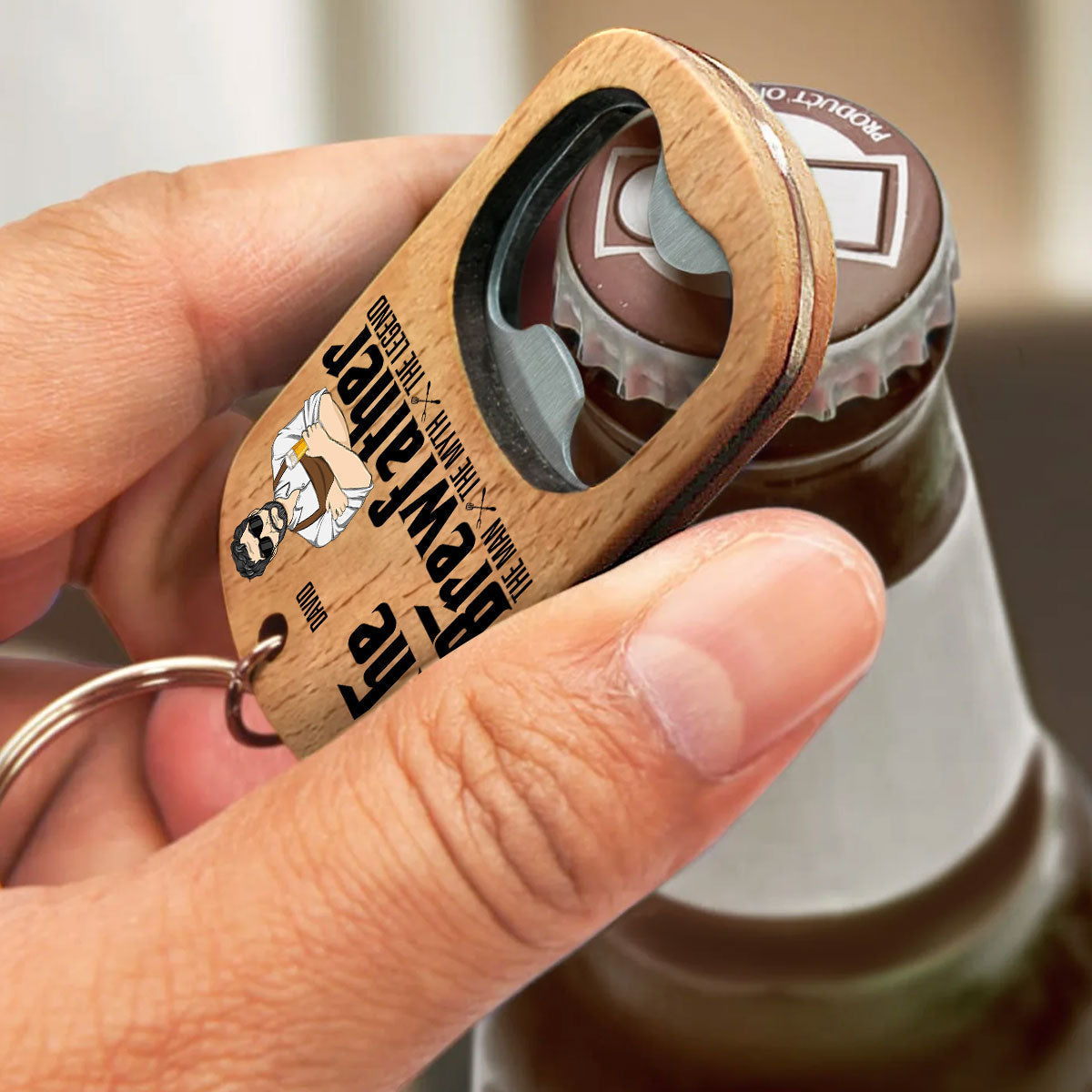 The Brewfather - Personalized Custom Bottle Opener Keychain