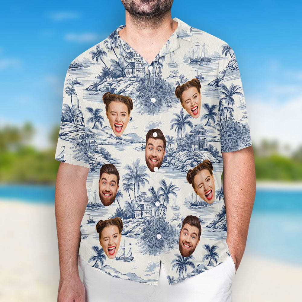 Toile De Jouy Style - Personalized Custom Hawaiian Shirt