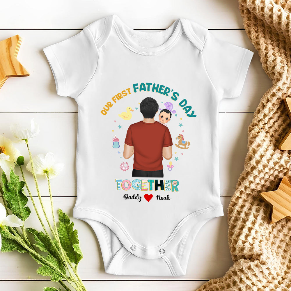 I Have A Hero I Call Him Daddy - Personalized Custom Baby Onesie