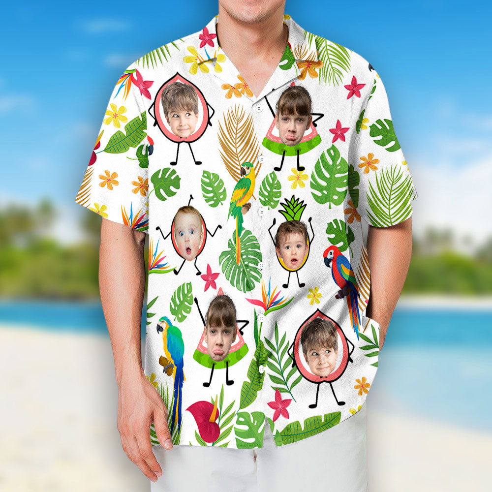 Tropical Fruit Kids - Personalized Custom Hawaiian Shirt