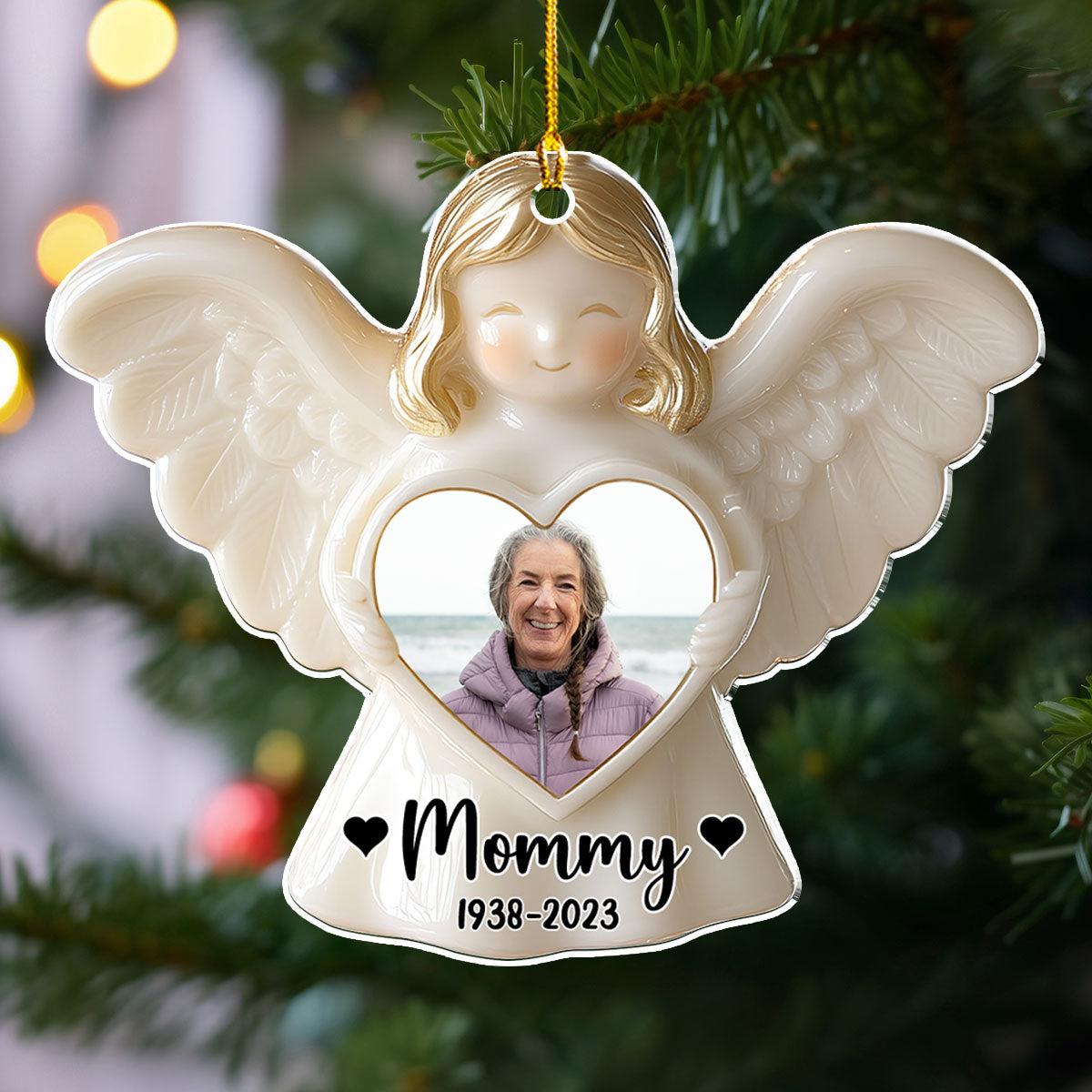 Angel Among Us - Personalized Custom Acrylic Ornament