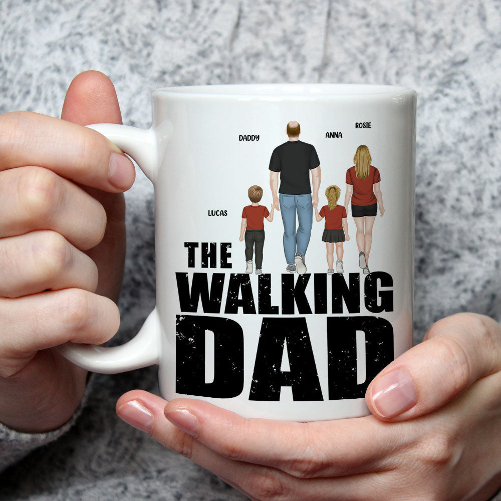 The Walking Dad - Personalized Custom Coffee Mug