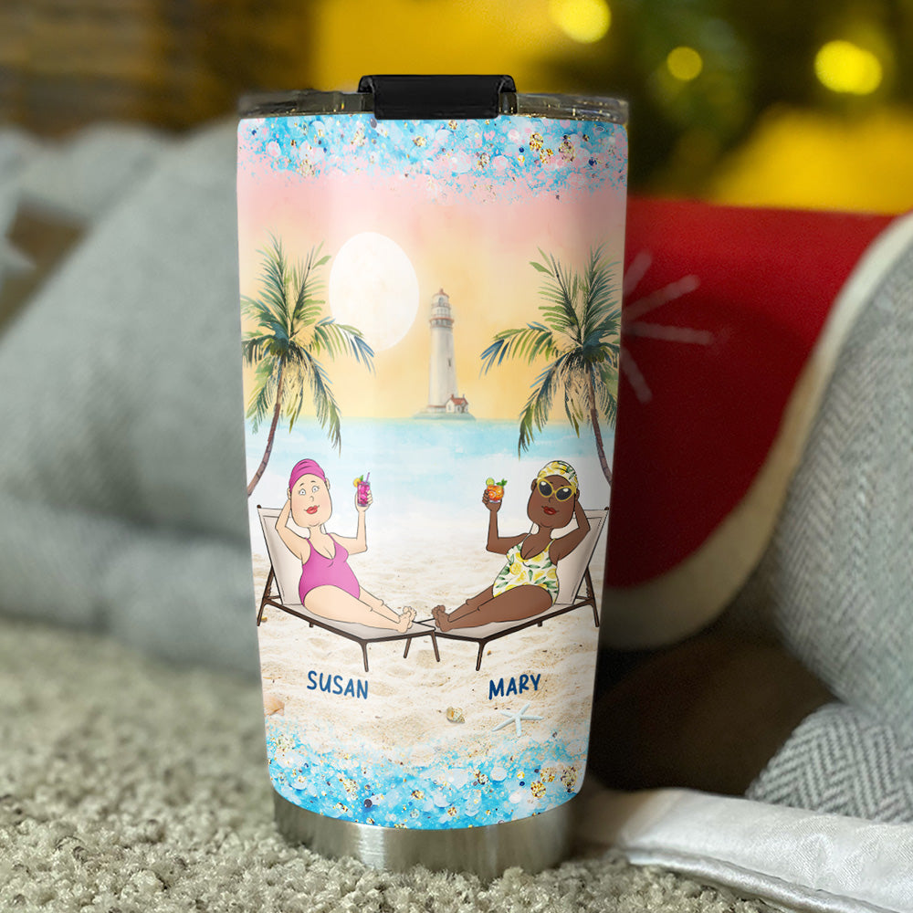 Love You To The Beach & Back - Personalized Custom Tumbler