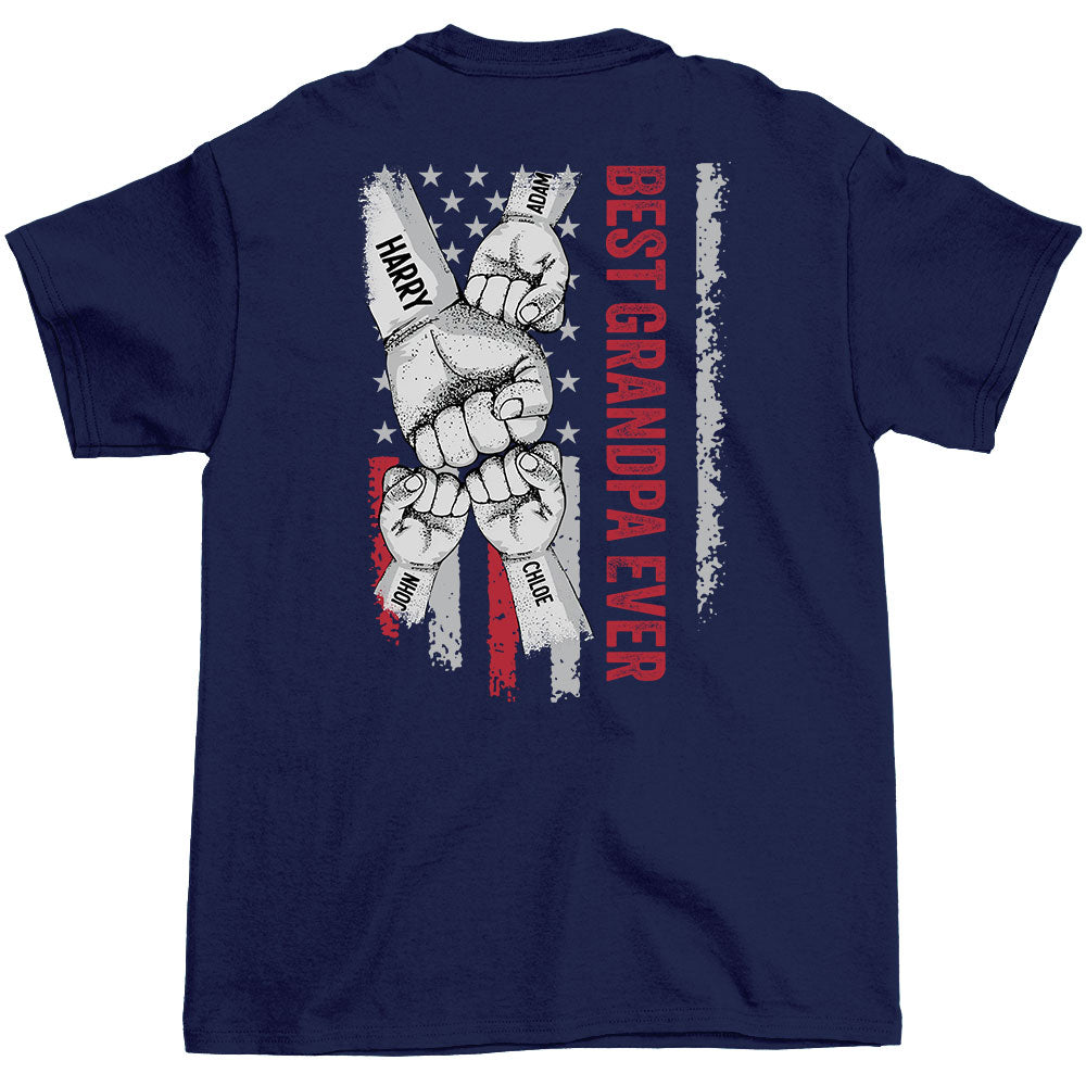Best Grandpa Ever - Personalized Custom Shirt
