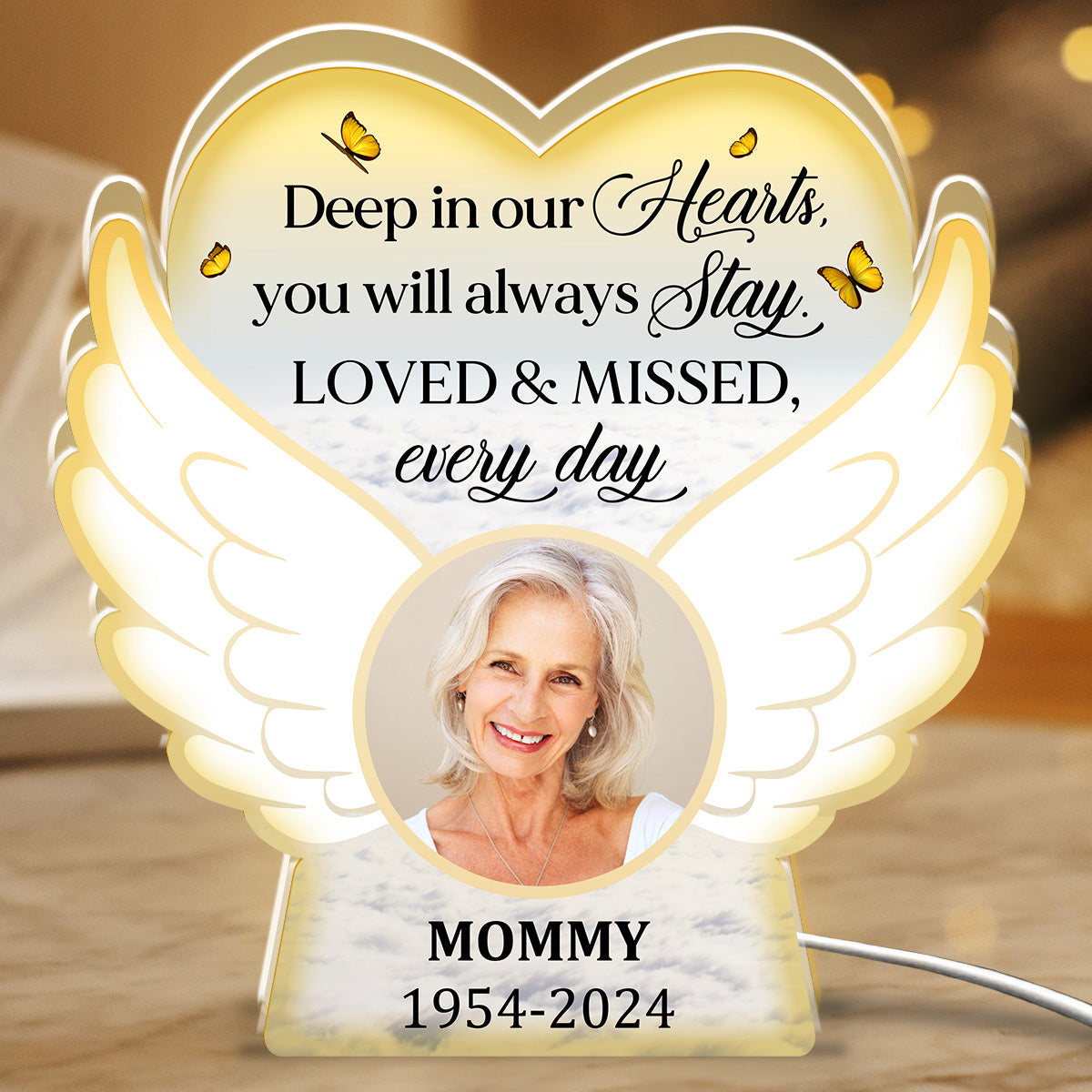 Loved And Missed Every Day  - Personalized Custom Light Box
