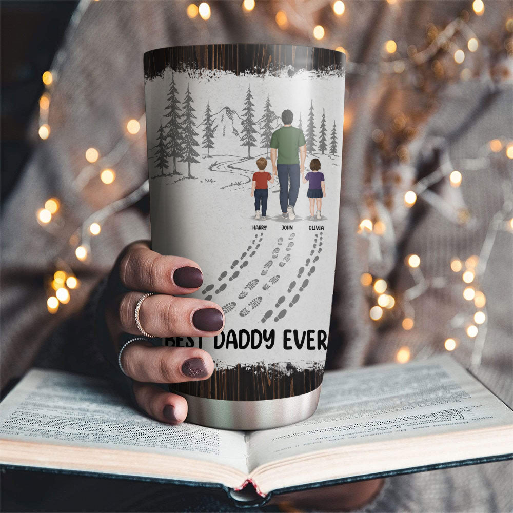 Happy Fathers Day Best Dad Ever - Personalized Custom Tumbler