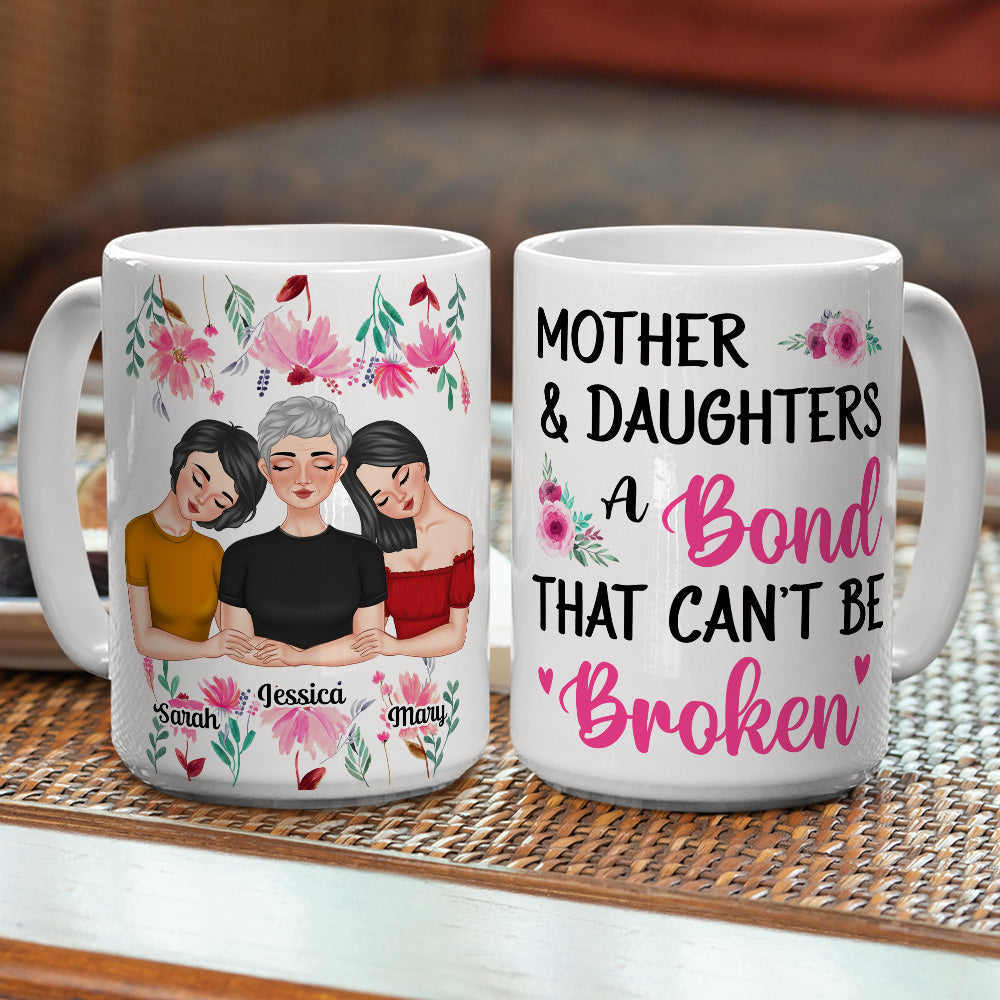 Mother And Daughters - Personalized Custom Coffee Mug