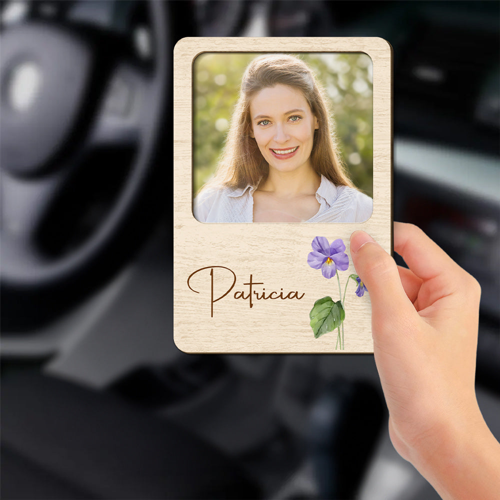 Birth Month Flower - Personalized Custom Car Visor Clip