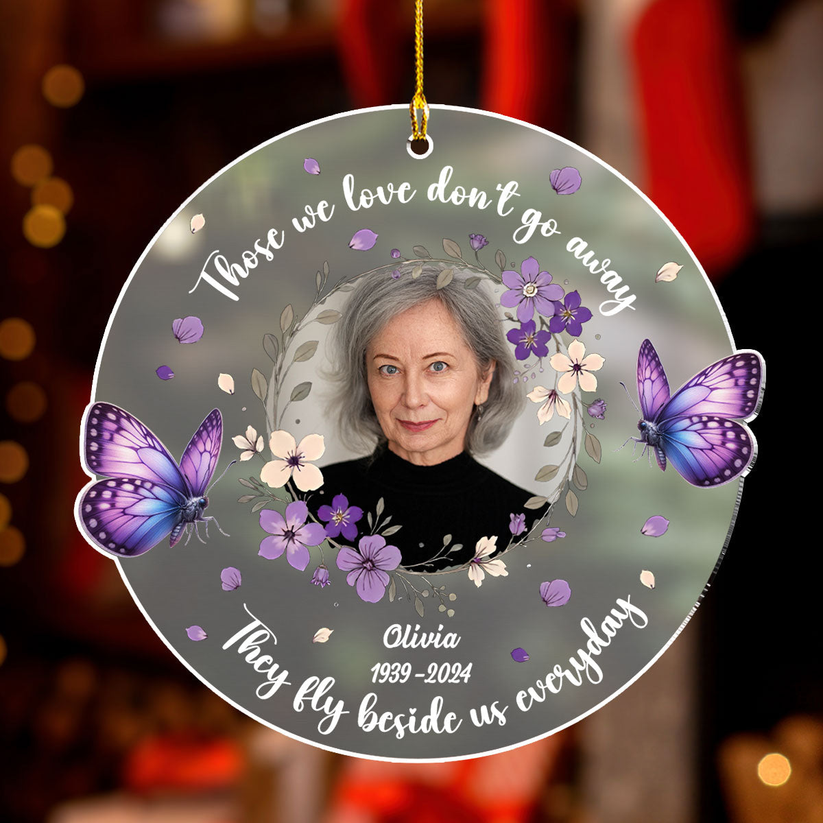 Always Beside You - Personalized Custom Frosted Acrylic Ornament