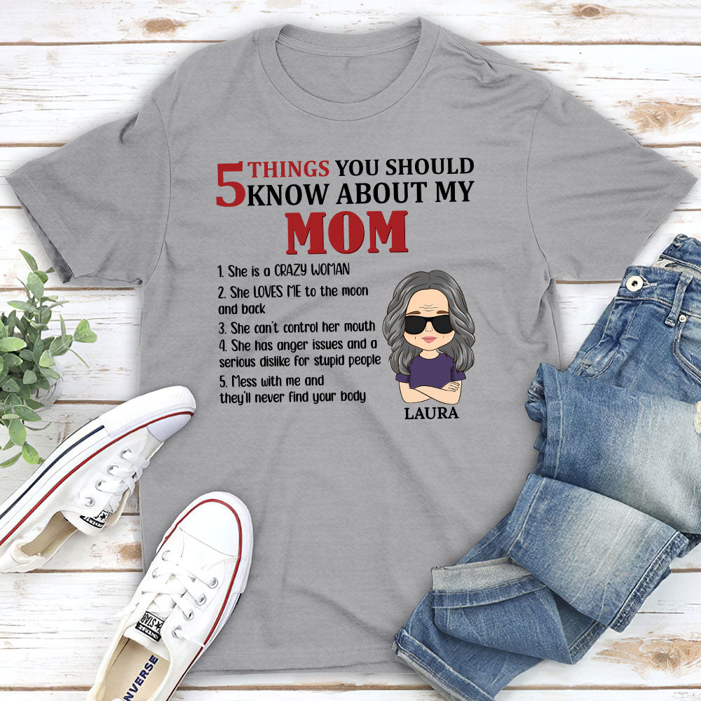 5 Things You Should Know About Grandma - Personalized Custom Unisex T-shirt
