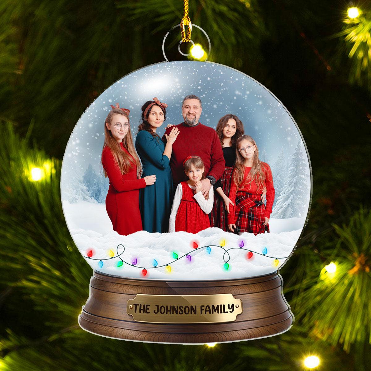 Custom Photo Magic Time - Personalized Custom Acrylic Ornament
