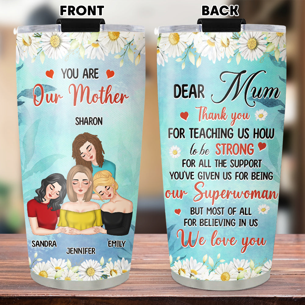 Dear Mom Our Superwoman - Personalized Custom Tumbler