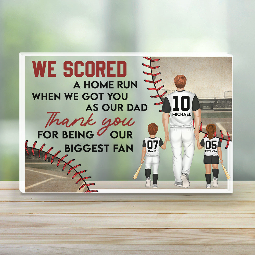 I Scored A Home Run - Personalized Custom Acrylic Plaque