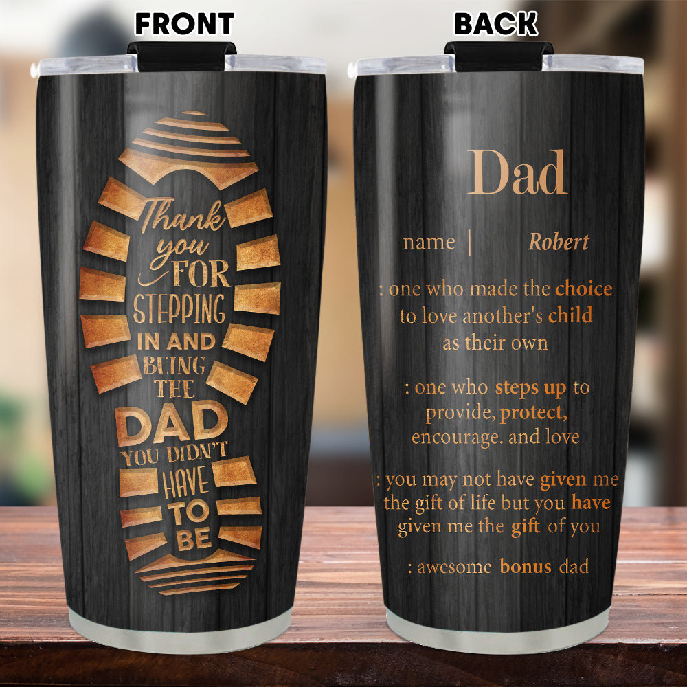Awesome Bonus Dad - Personalized Custom Tumbler