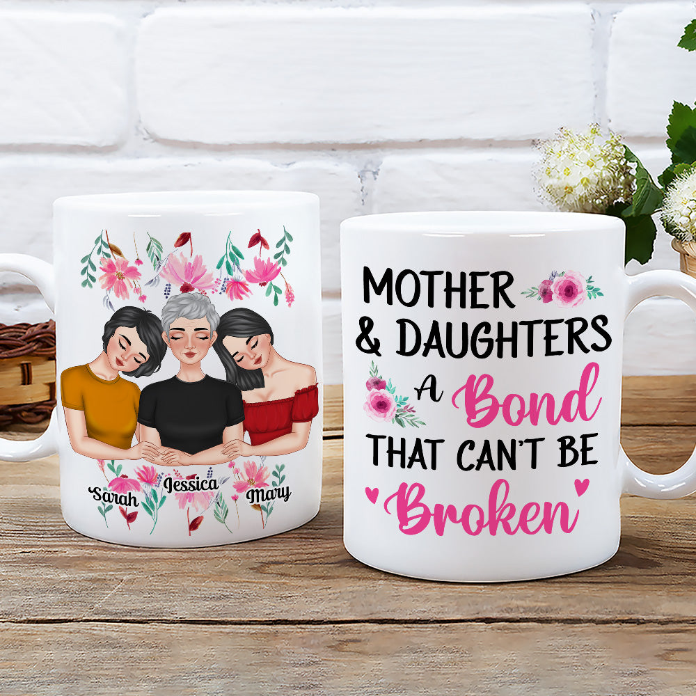 Mother And Daughters - Personalized Custom Coffee Mug