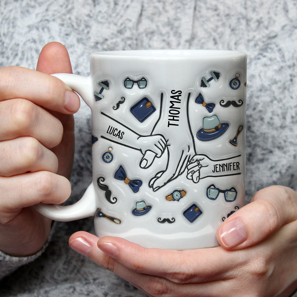 You Holding Hands - Personalized Custom 3D Inflated Effect Mug