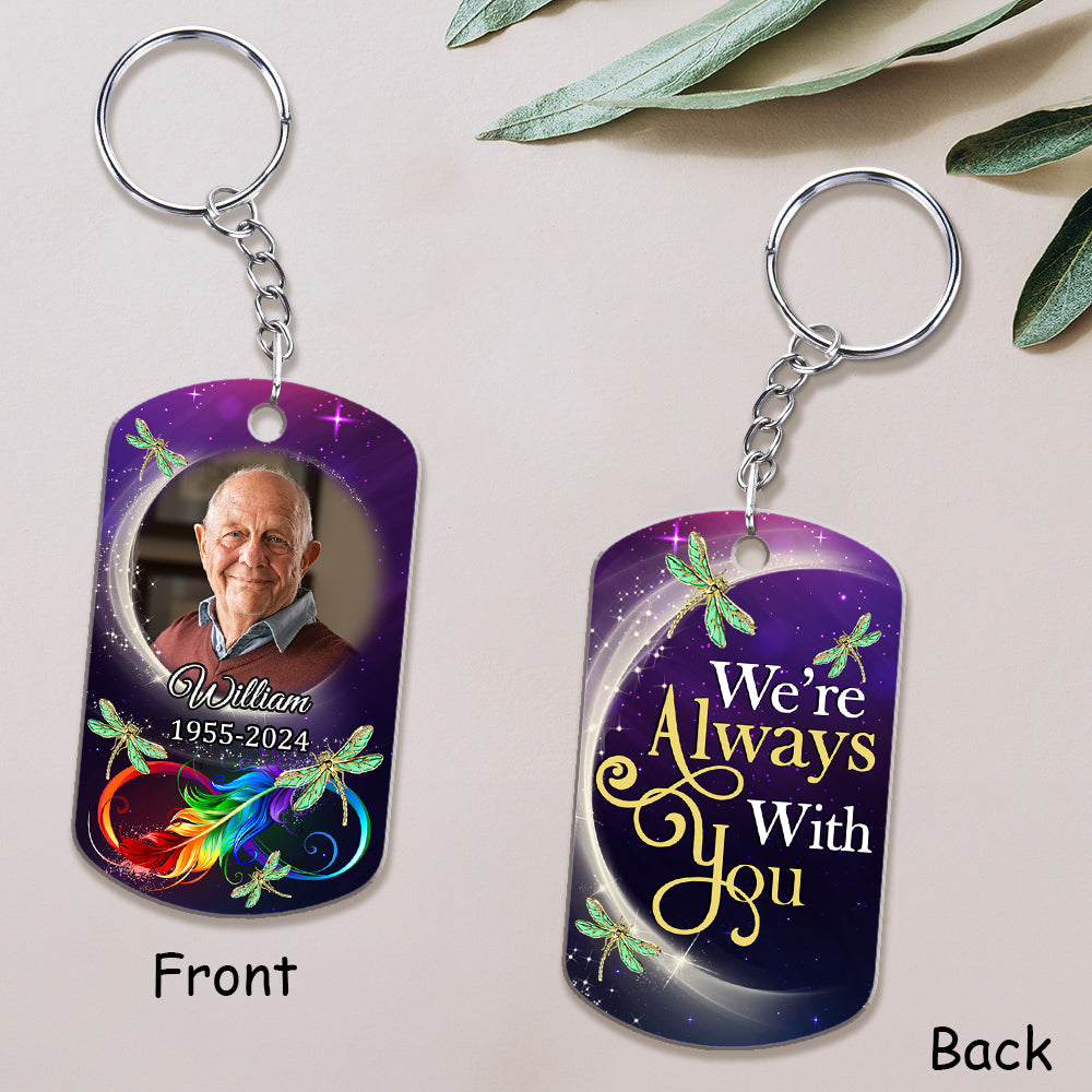 They Walk Beside Us Every Day - Personalized Custom Acrylic Keychain
