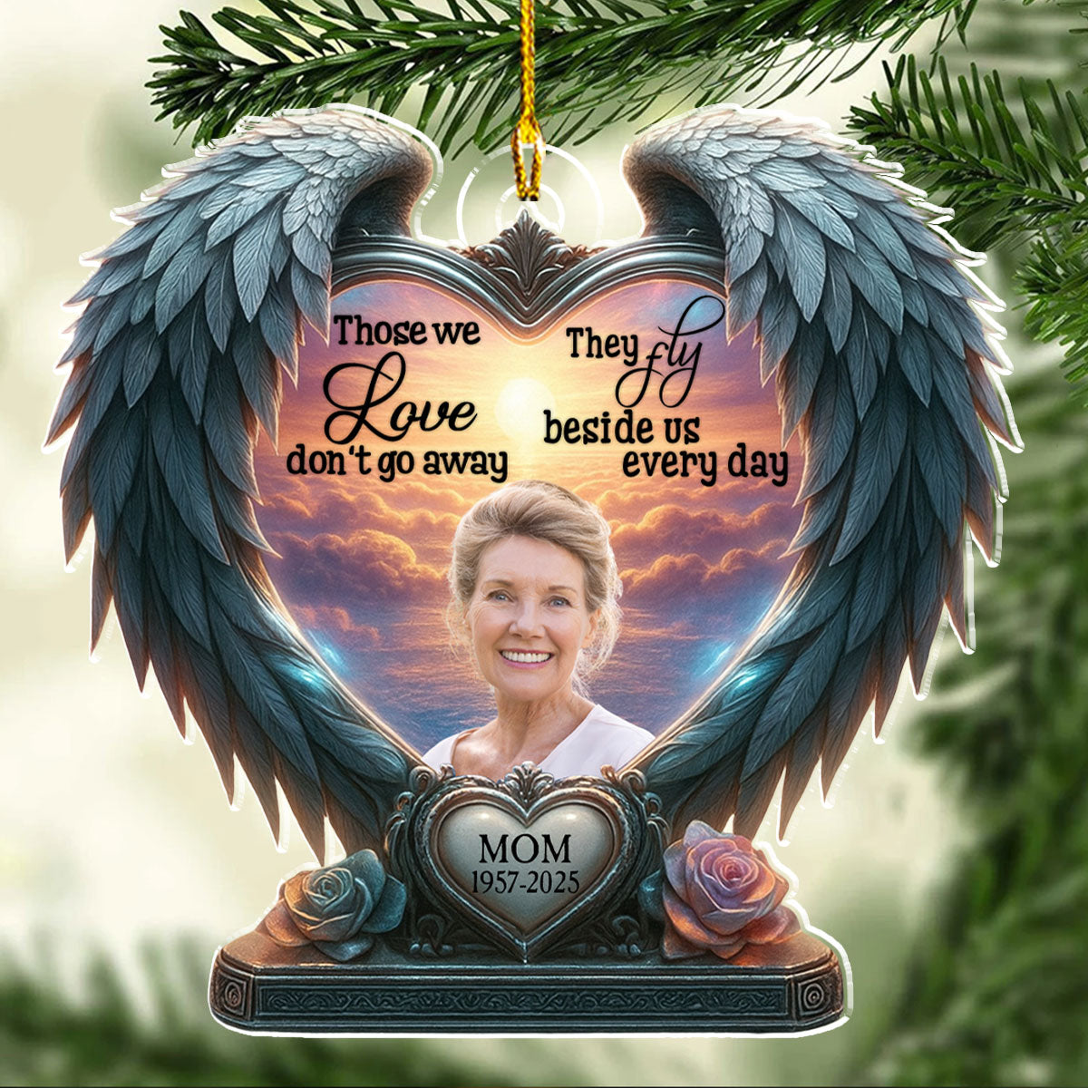 Beside Us Everyday - Personalized Custom Acrylic Ornament