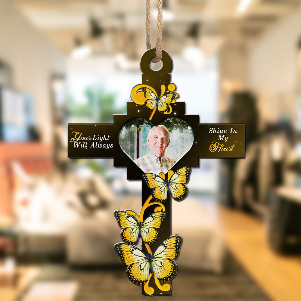 God Has You In His Arms - Personalized Custom Suncatcher