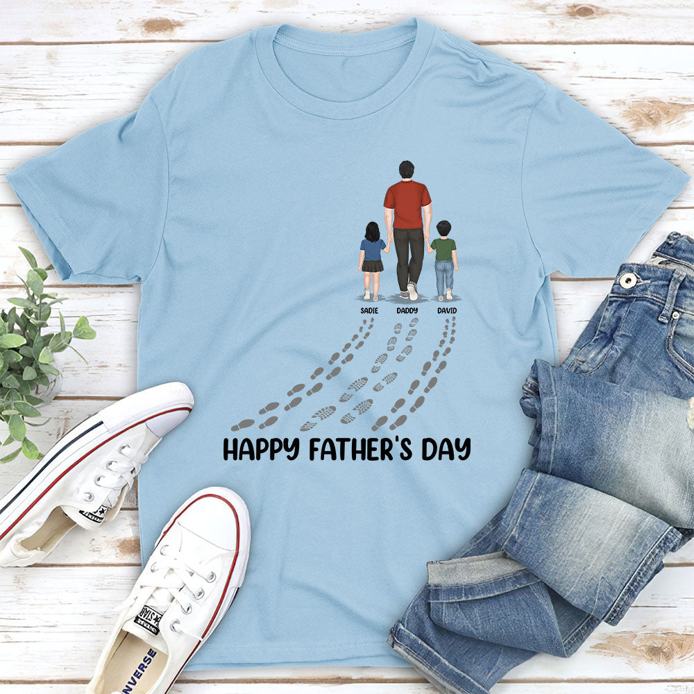 Happy Fathers Day Best Dad Ever Version 2 - Personalized Custom Shirt