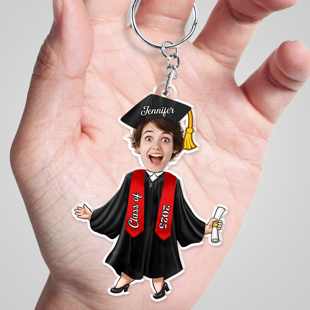 Happy Graduation New Adventure - Personalized Custom Acrylic Keychain