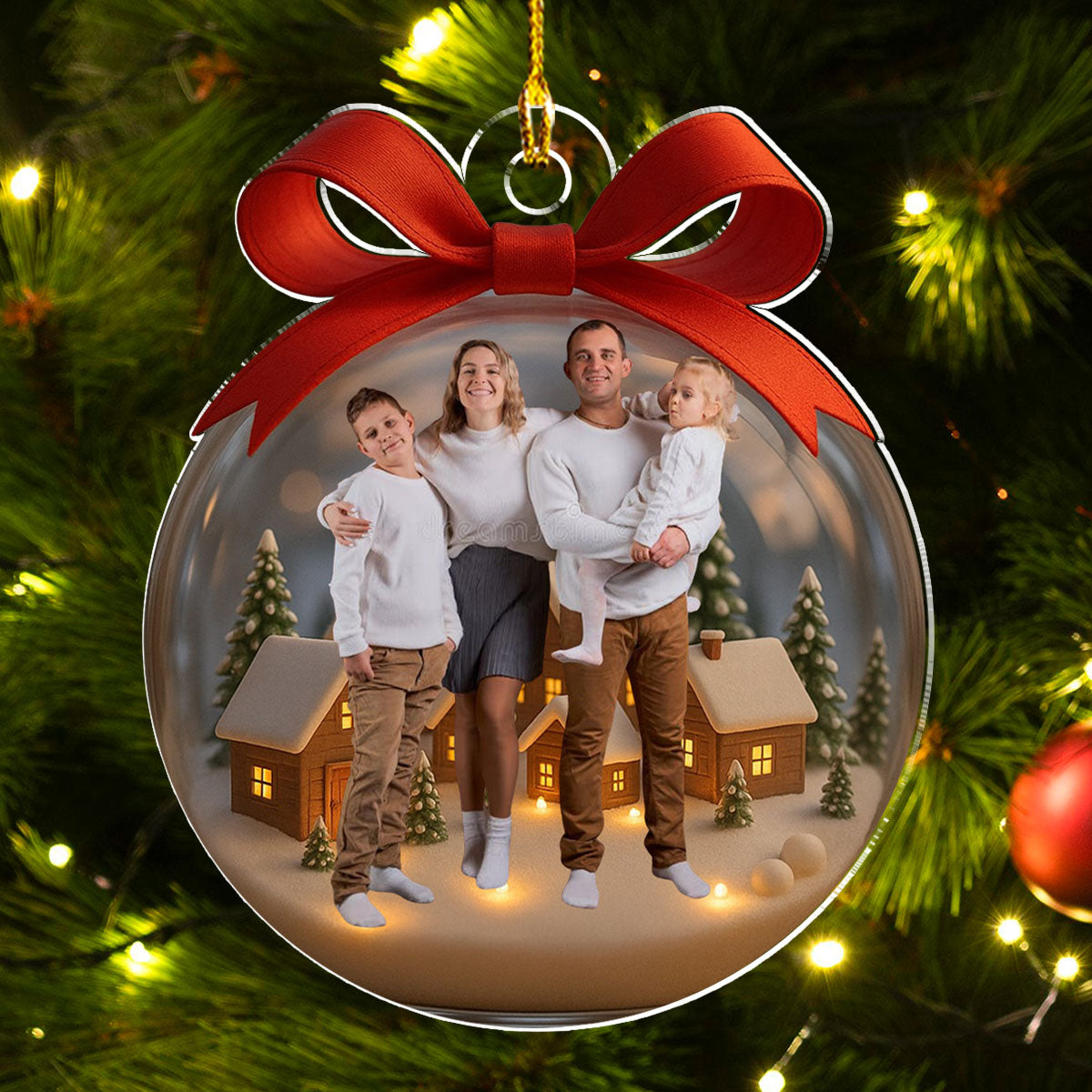 Our Family Picture - Personalized Custom Acrylic Ornament