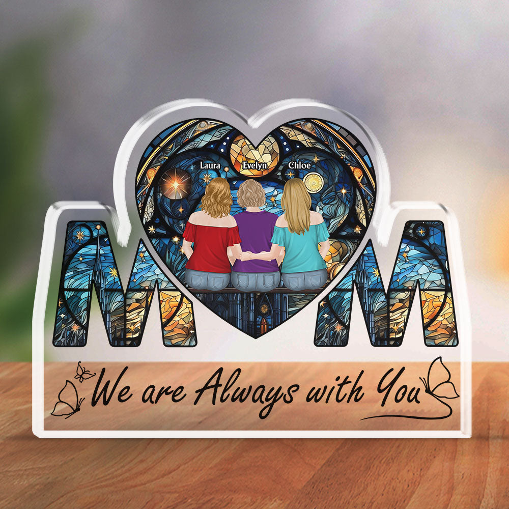 Always With You Mother Daughter - Personalized Custom Acrylic Plaque