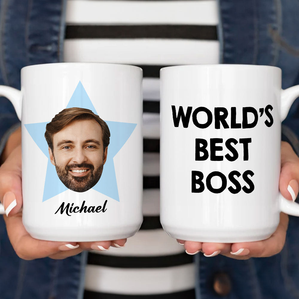 World Best Boss - Personalized Custom Coffee Mug
