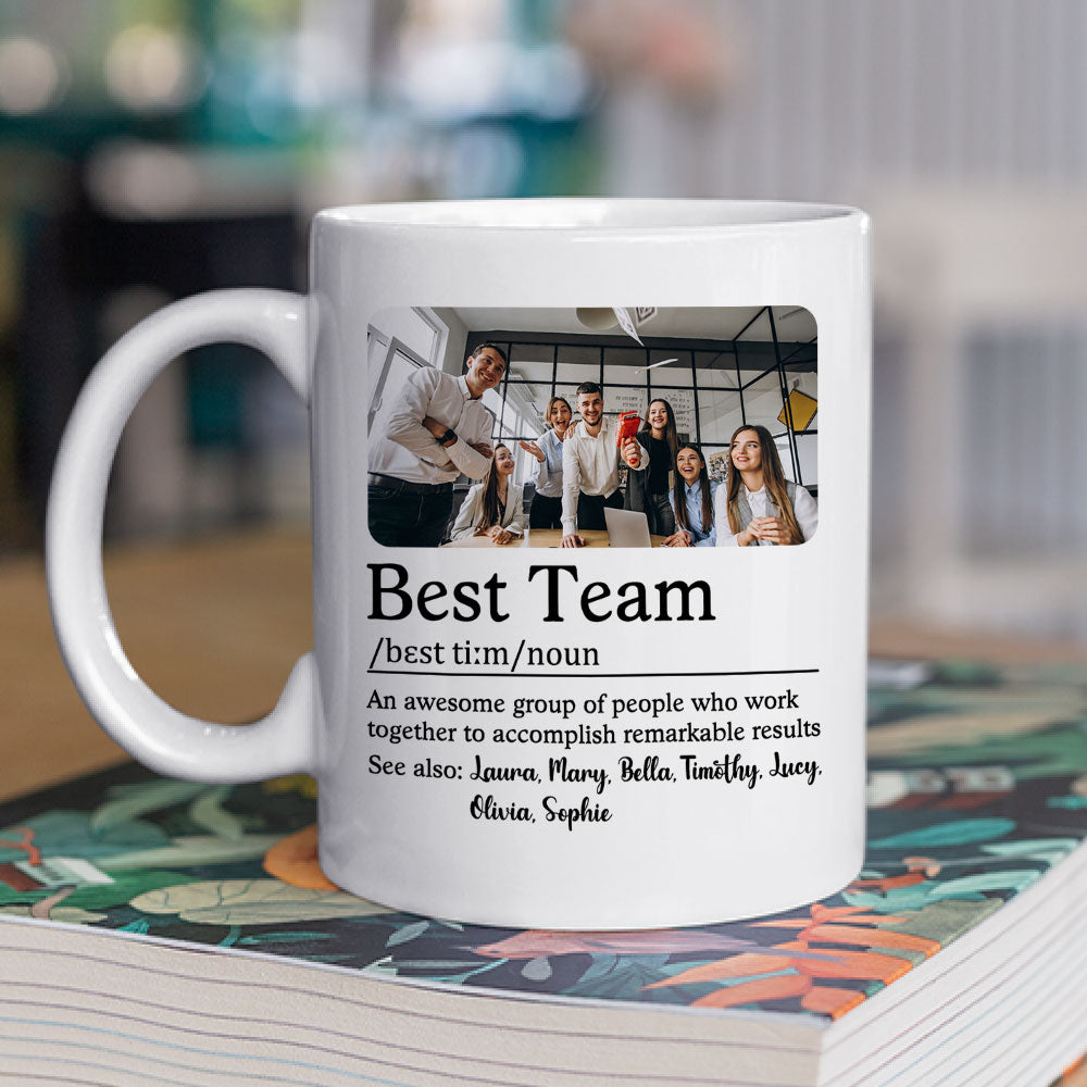 Custom Photo Best Team - Personalized Custom Coffee Mug