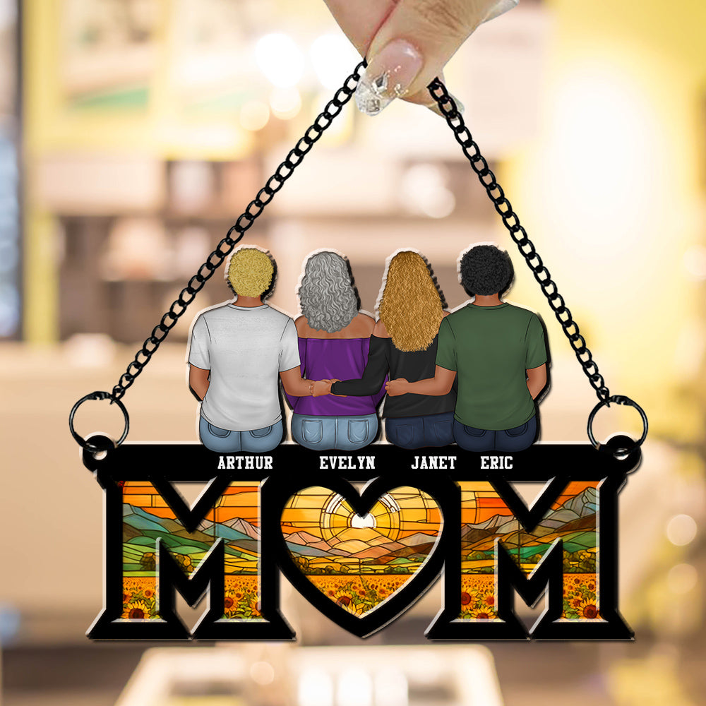 Mother And Daughter Bond - Personalized Custom Suncatcher