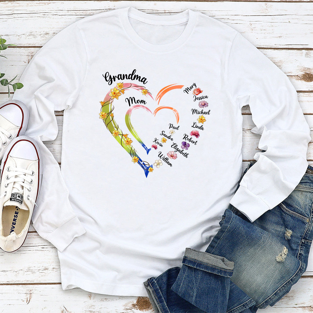 Mom And Grandma - Personalized Custom Shirt