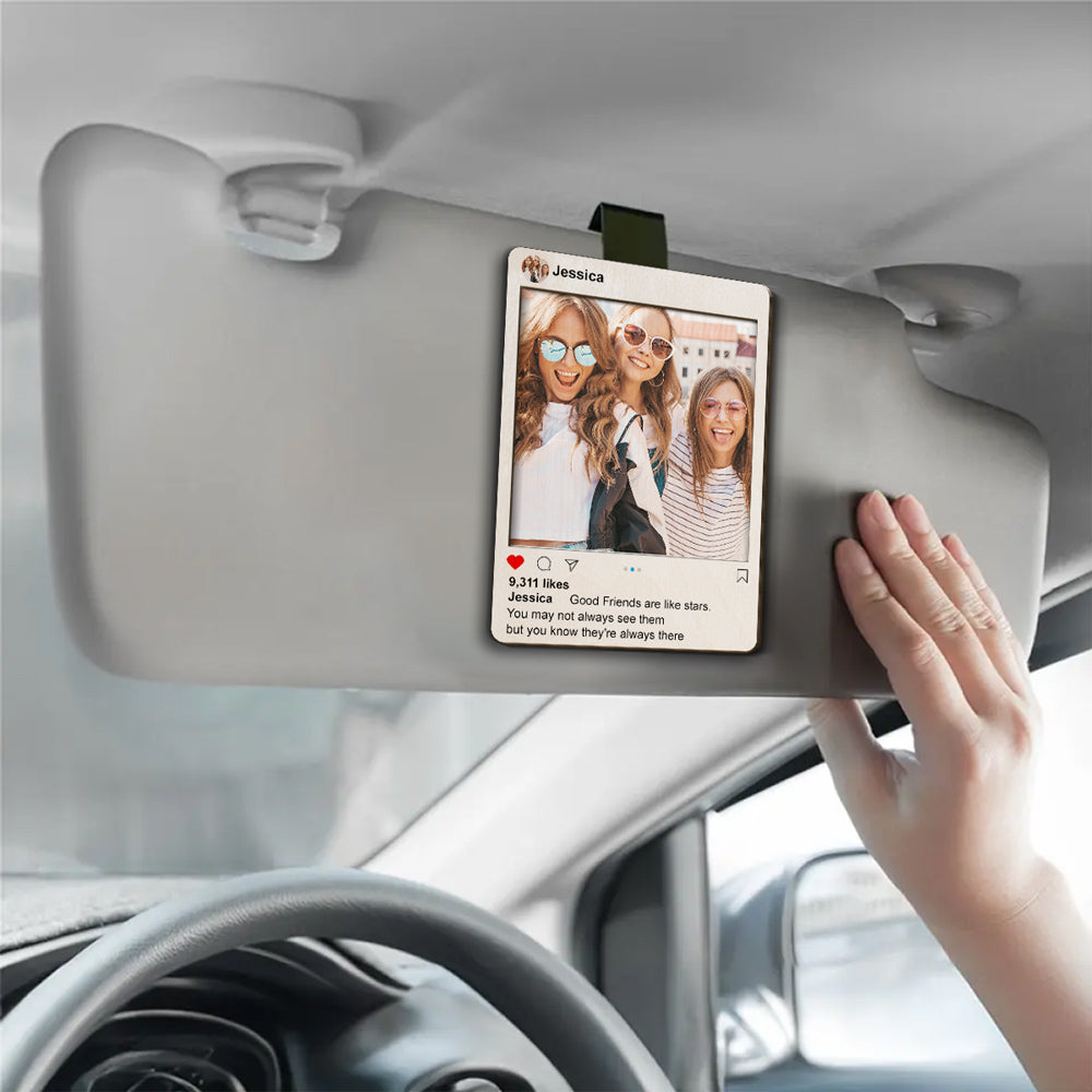 Friends Like Stars - Personalized Custom Car Visor Clip