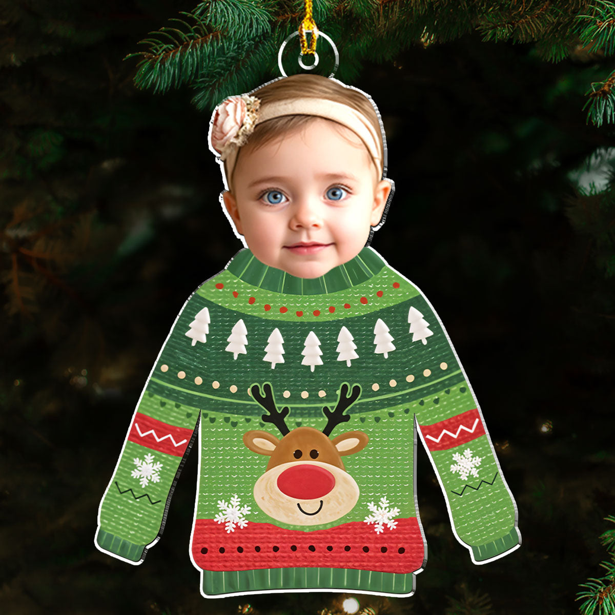 Baby Christmas - Personalized Custom Acrylic Ornament