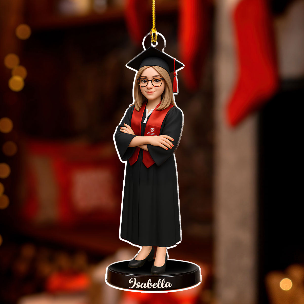 Happy Graduation In This Year - Personalized Custom Acrylic Ornament