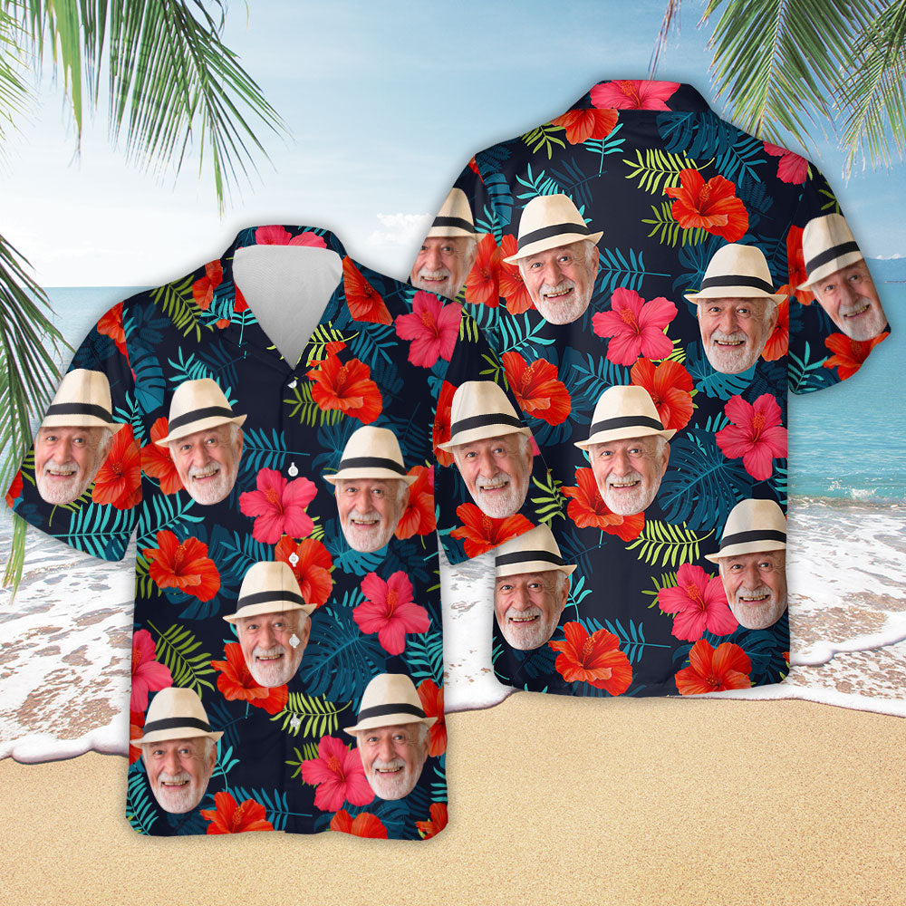 Custom Photo Tropical Vibes Only - Personalized Custom Hawaiian Shirt