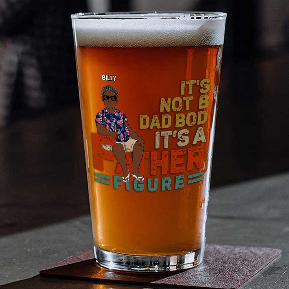 It Is A Father Figure - Personalized Custom Beer Glass