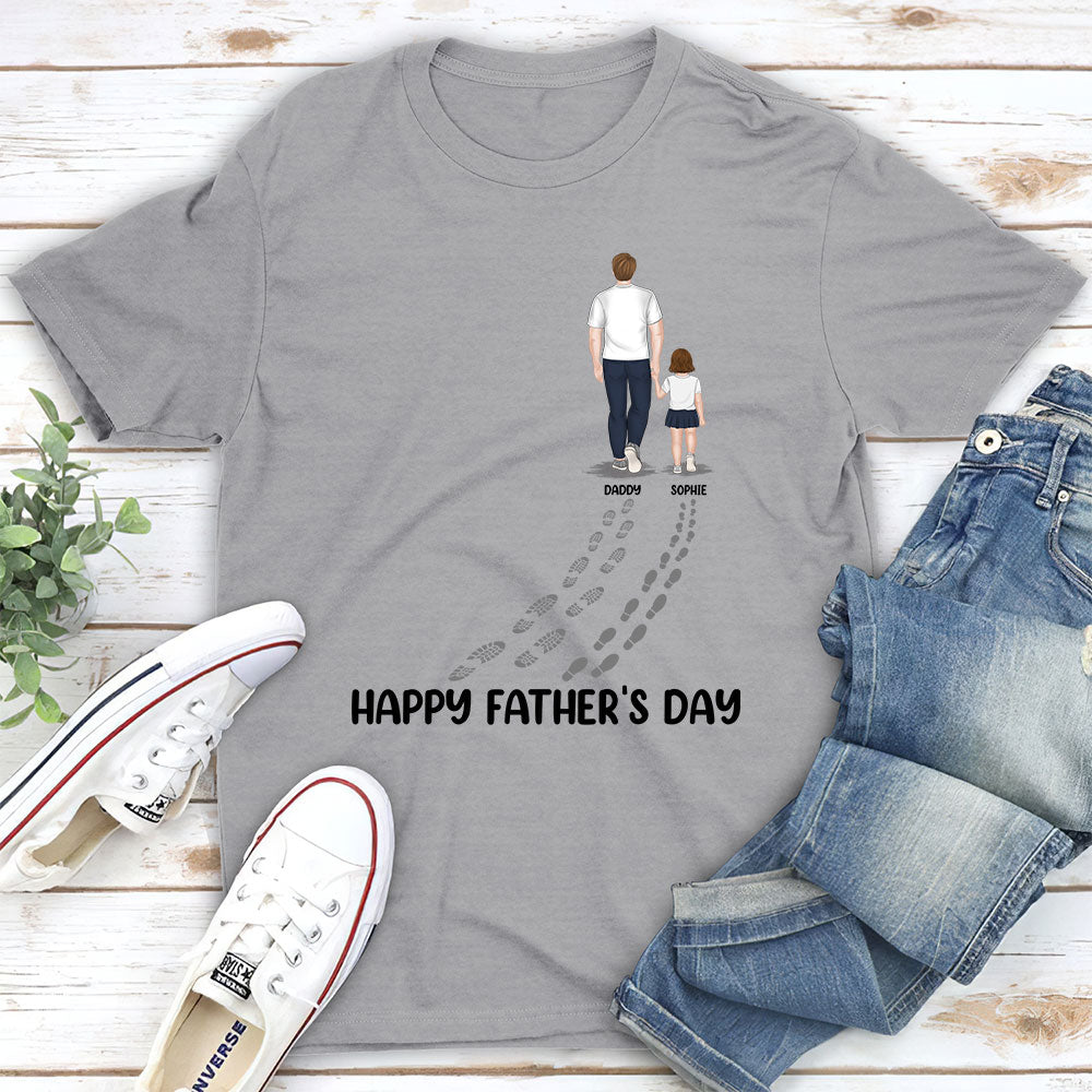 Happy Fathers Day Best Dad Ever Version 2 - Personalized Custom Shirt