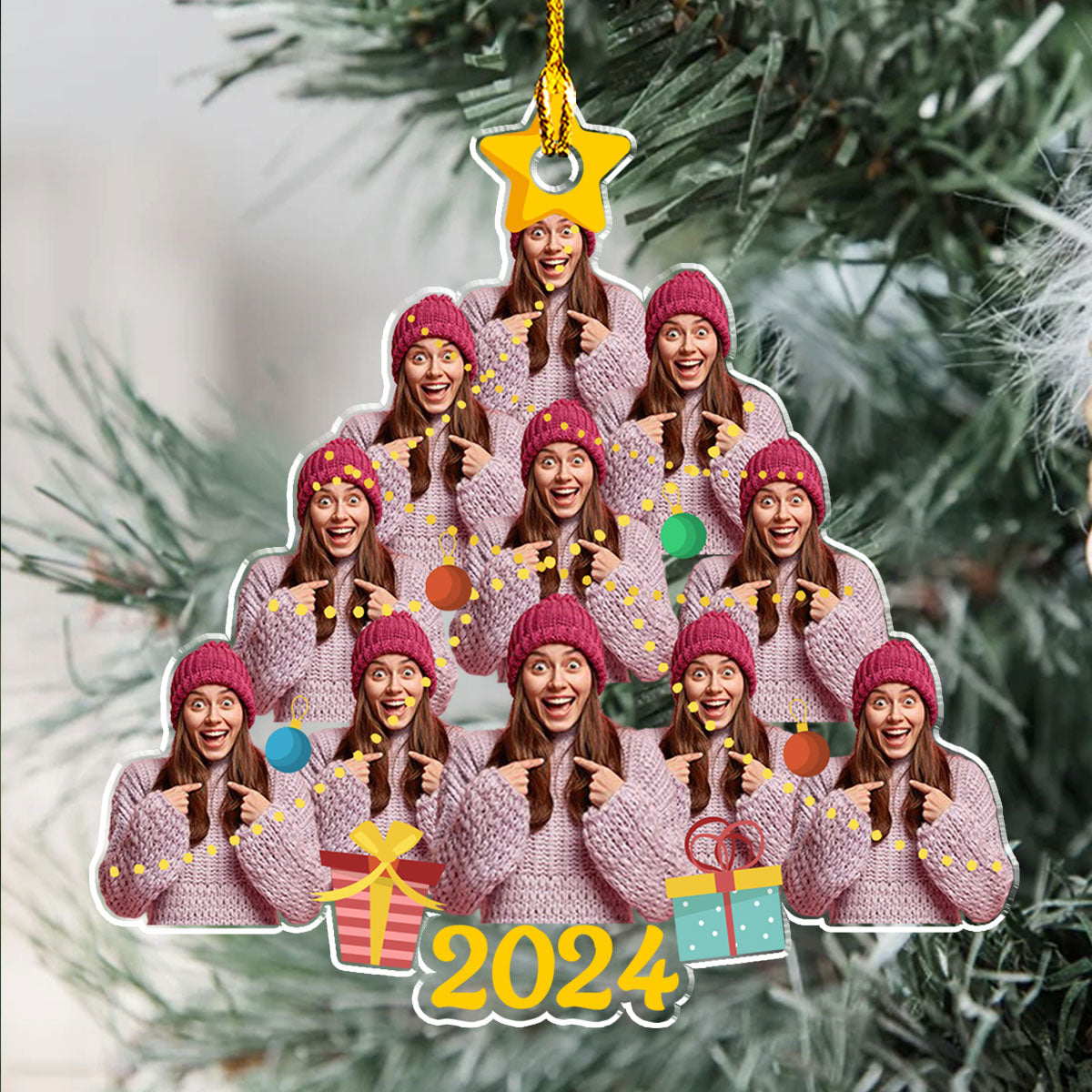 Holiday Harmony - Personalized Custom Acrylic Ornament