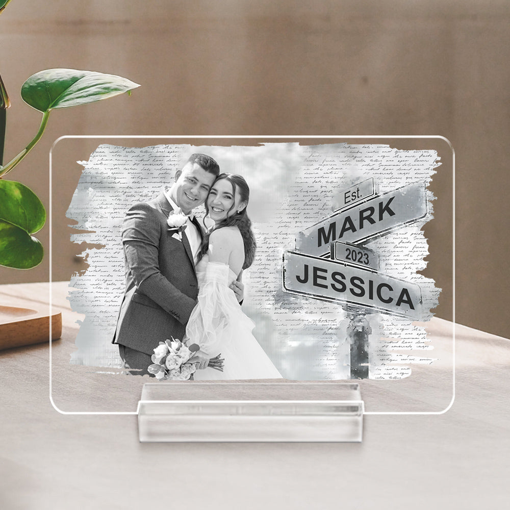 I Need You Because I Love You - Personalized Custom Acrylic Plaque With Base