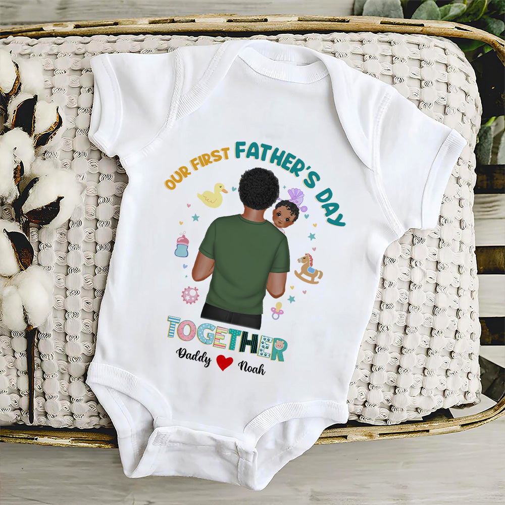 I Have A Hero I Call Him Daddy - Personalized Custom Baby Onesie