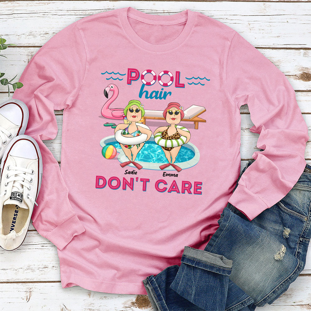 Pool Hair Do Not Care - Personalized Custom Shirt