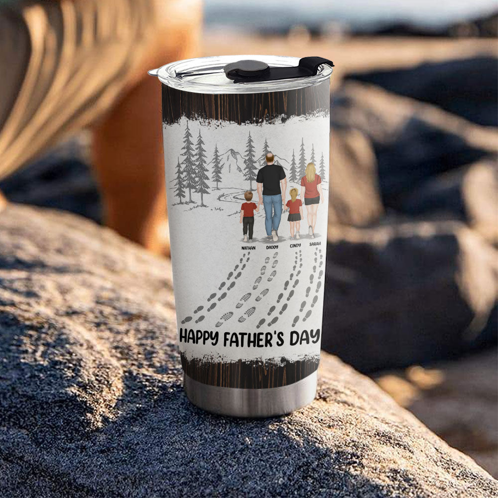Happy Fathers Day Best Dad Ever - Personalized Custom Tumbler