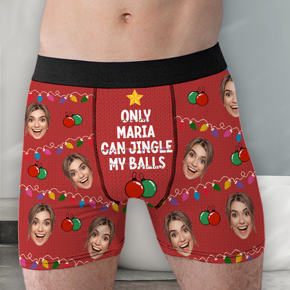 My Balls - Personalized Photo Men's Boxer Briefs