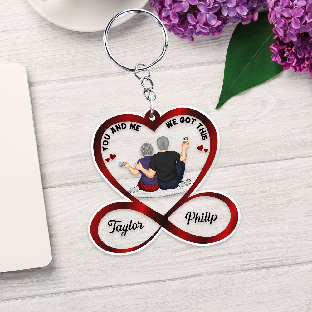 You And Me We Got This - Personalized Custom Acrylic Keychain