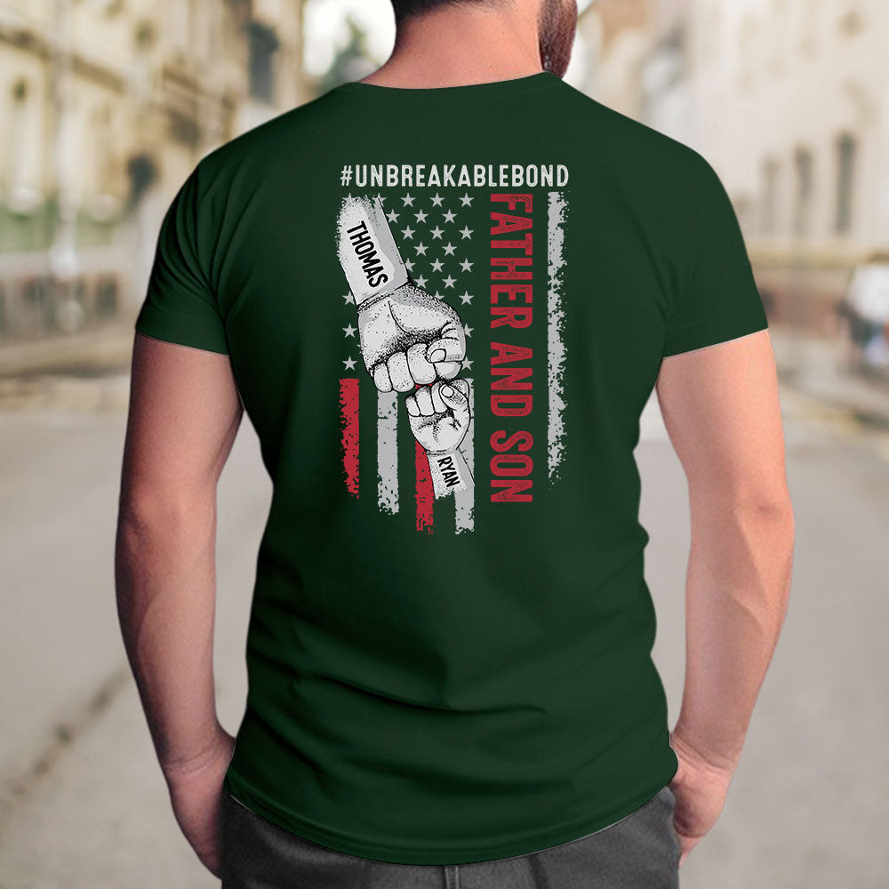 Father Son Unbreakable Bond - Personalized Custom Shirt